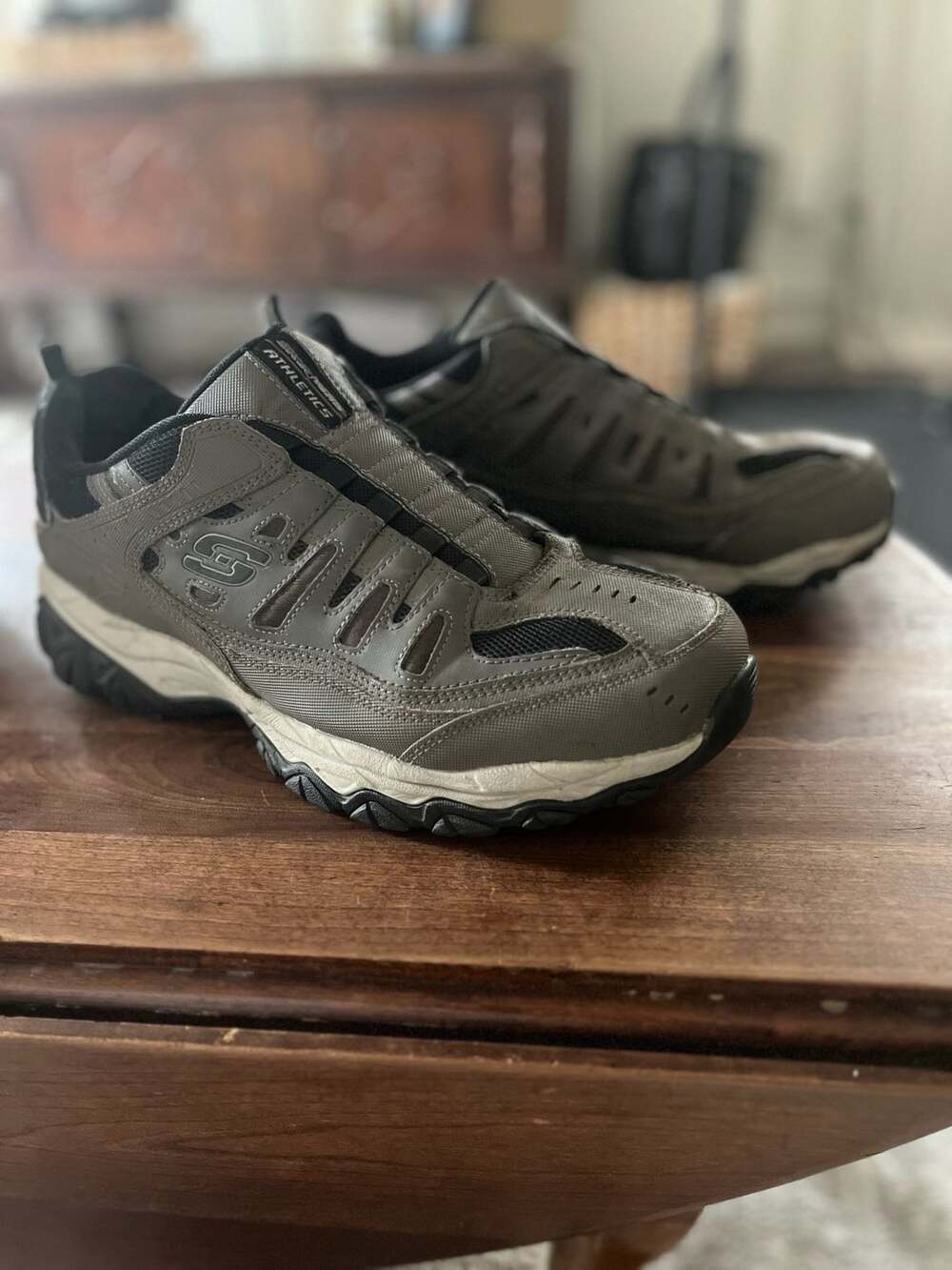 Skechers After Burn M Fit Ridgeburn Athletic Shoes Size 10.5 Brown